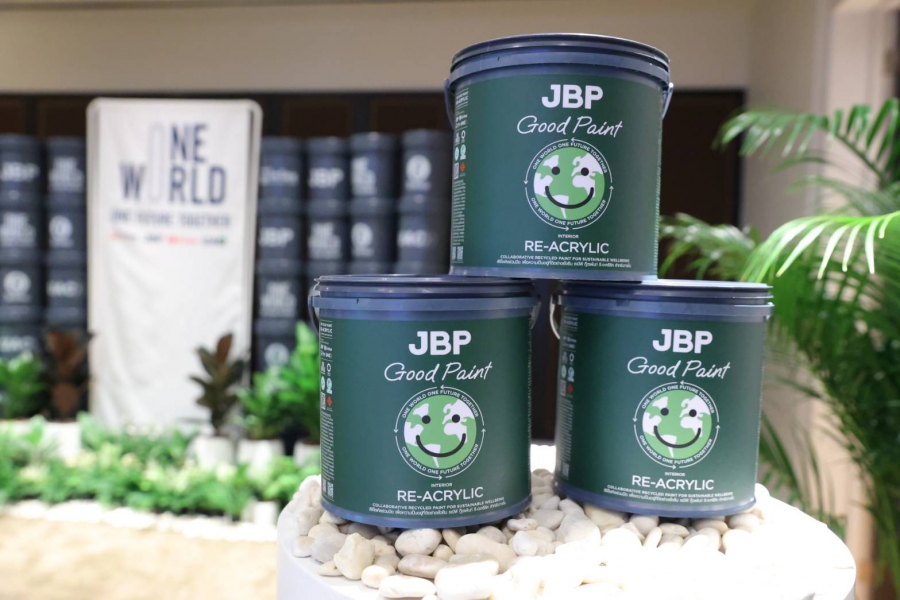 เจบีพี เปิดตัว “JBP Good Paint Re-Acrylic” สีทาอาคารรีไซเคิลเจ้าแรกในประเทศไทยตอกย้ำภาพผู้นำการพัฒนาธุรกิจอย่างยั่งยืน